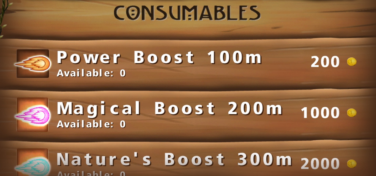 Using the consumable items of Skyrise Runner